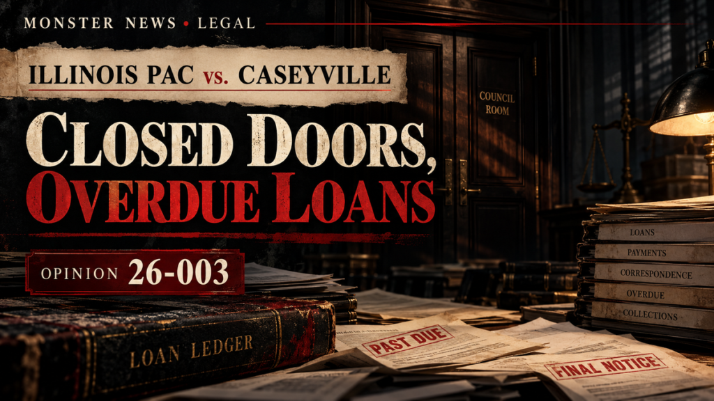 Monster News Legal: Illinois PAC review of Village of Caseyville, opinion 26-003