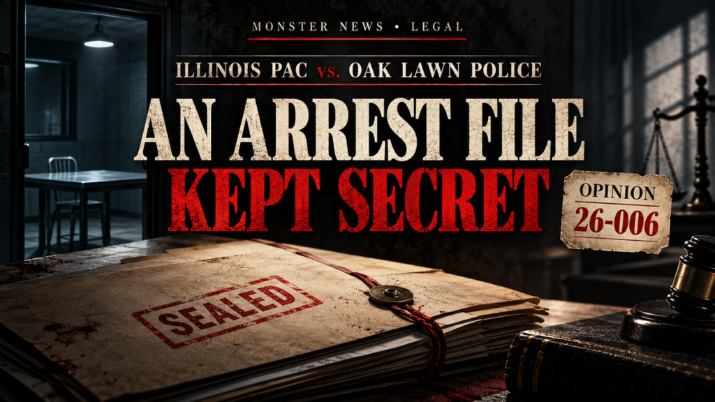 Monster News Legal: Illinois PAC review of Oak Lawn Police Department, opinion 26-006