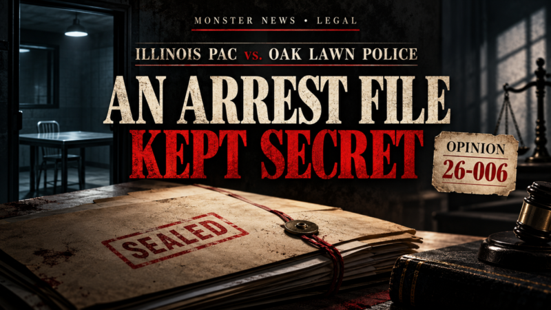 Monster News Legal: Illinois PAC review of Oak Lawn Police Department, opinion 26-006